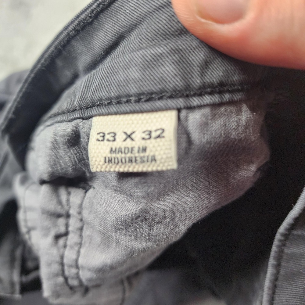 Flint And Tinder Jeans Mens 33x32 (Fits 31x30) Gray Athletic Tapered Charcoal - Picture 2 of 13